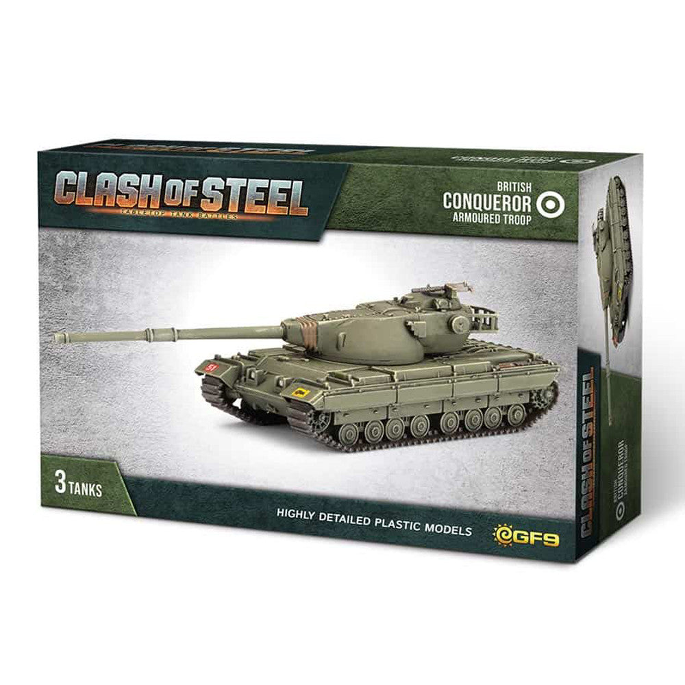 CLASH OF STEEL: BRITISH - CONQUERER ARMOURED TROOP | GrognardGamesBatavia