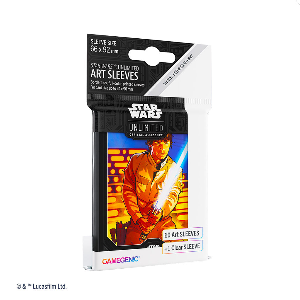 STAR WARS: UNLIMITED ART SLEEVES - Luke Skywalker | GrognardGamesBatavia
