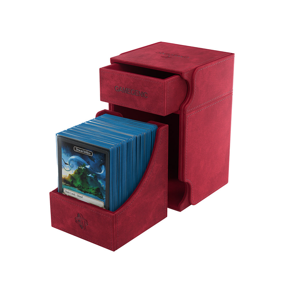 Gamegenic Deckbox Watchtower XL 100+ Red | GrognardGamesBatavia