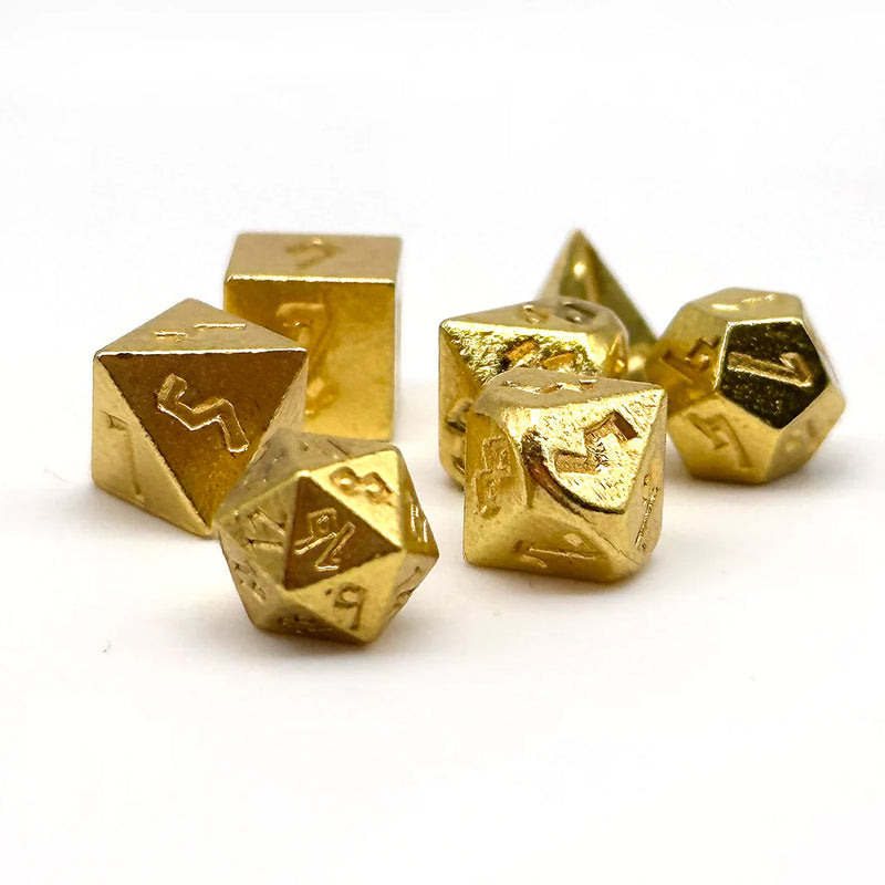 Norse Foundry Pixie Mini Metal Dice Set - Gold | GrognardGamesBatavia