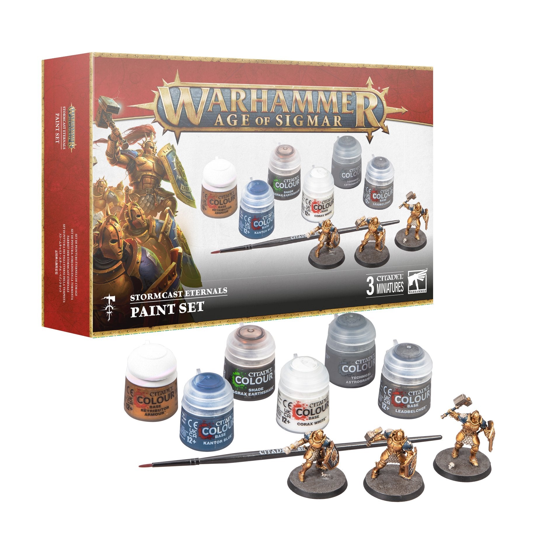 Warhammer Age of Sigmar: Stormcast Eternals Paint Set | GrognardGamesBatavia