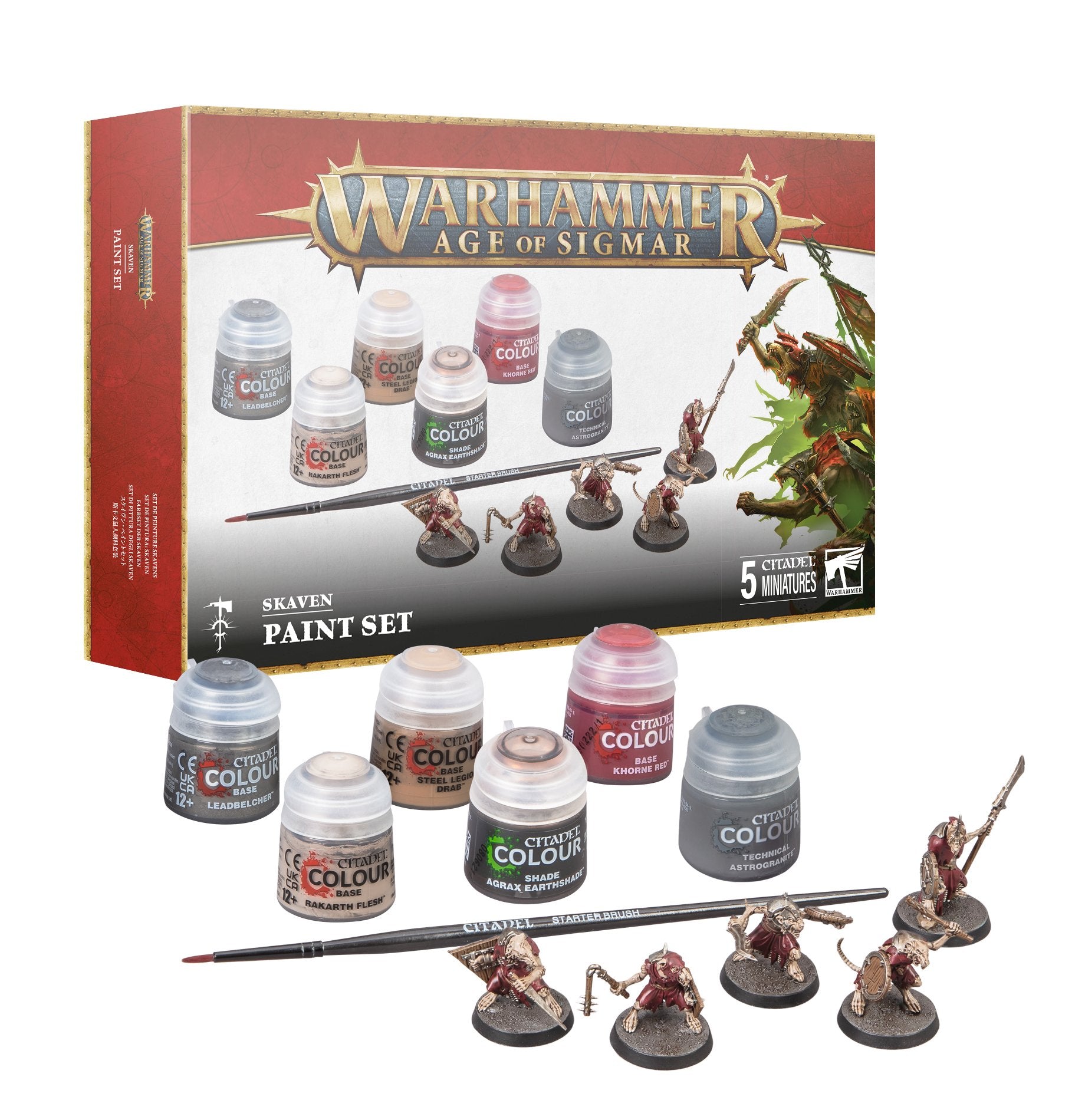 Citadel Colour Warhammer Age of Sigmar: Skaven Paint Set | GrognardGamesBatavia