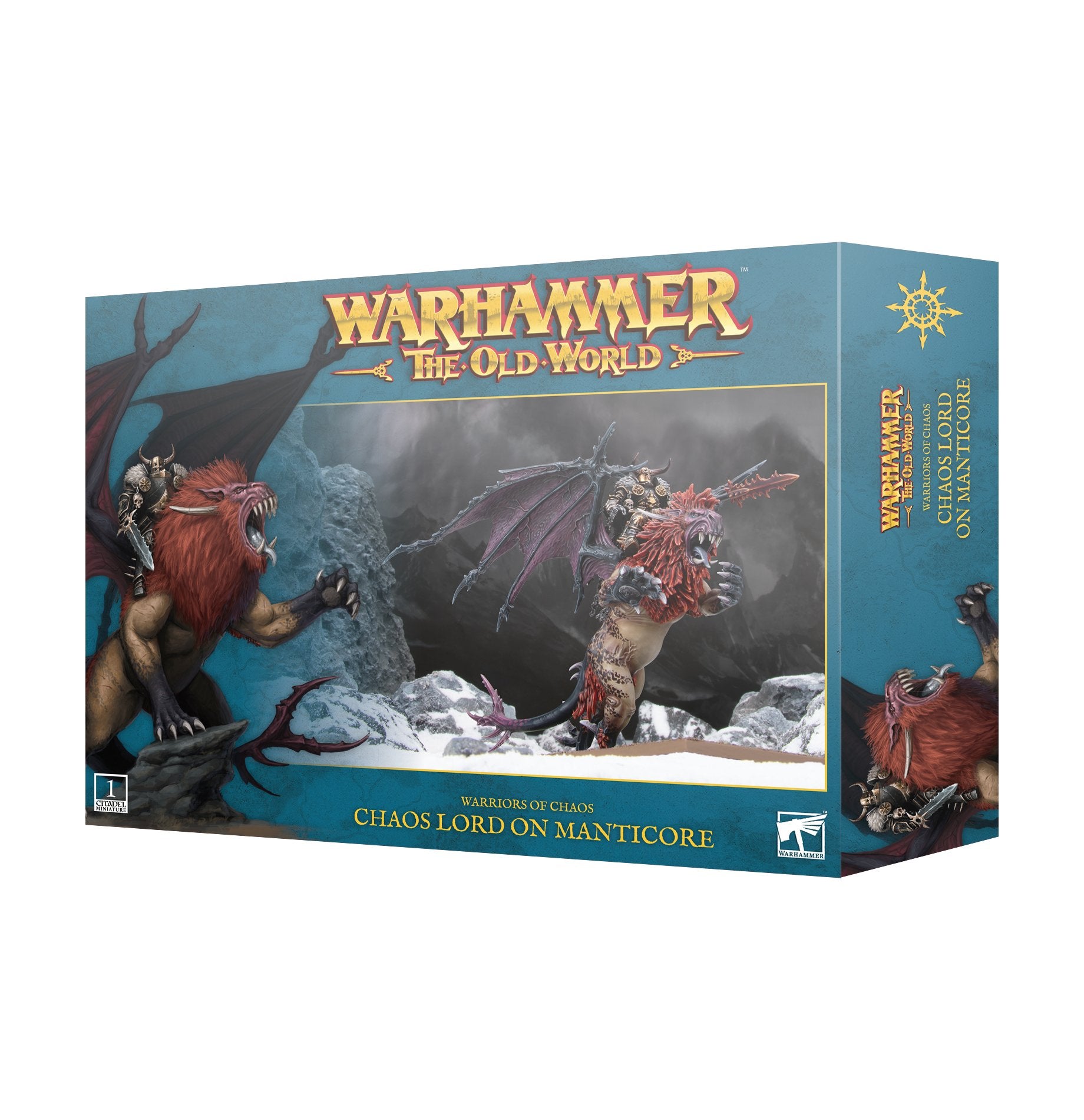 Warriors of Chaos Chaos Lord on Manticore | GrognardGamesBatavia