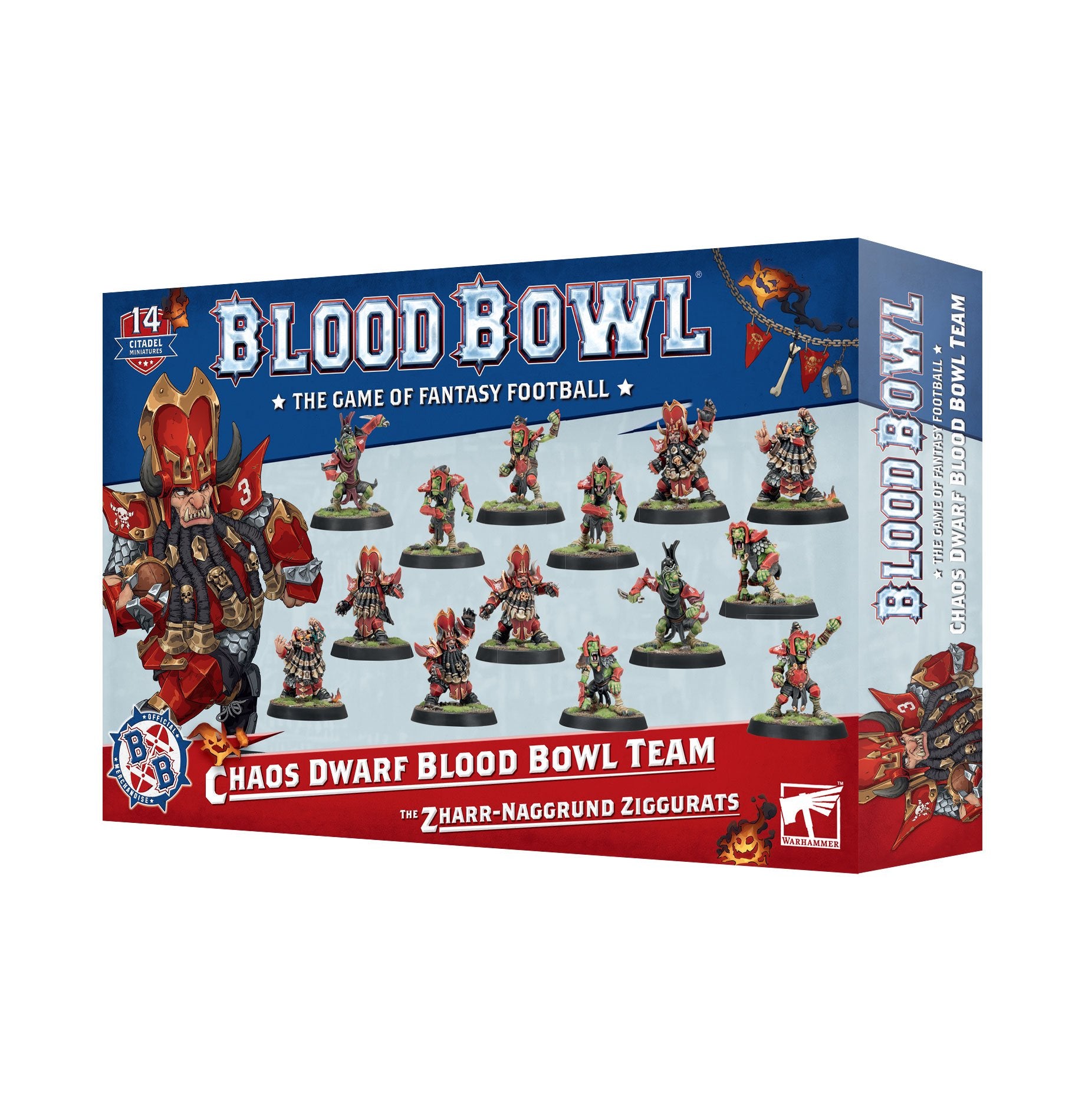 Blood Bowl Chaos Dwarf Team The Zharr-Naggrund Ziggurats | GrognardGamesBatavia