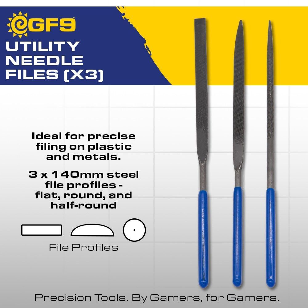 GF9 Utility Needle Files (x3) | GrognardGamesBatavia