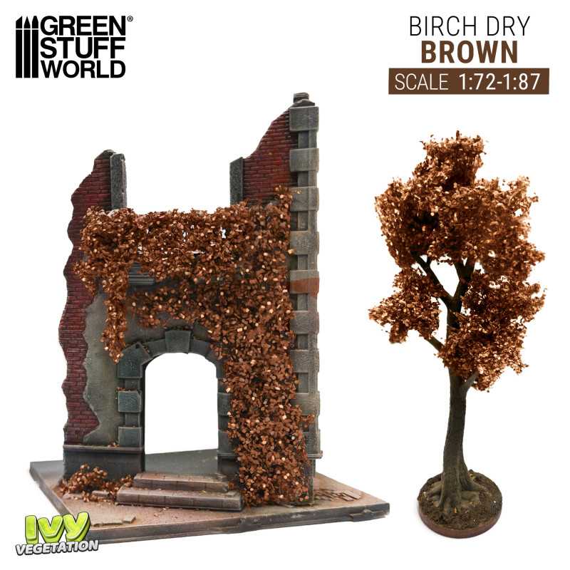 Green Stuff World: Ivy Foliage Vegetation Birch Dry Brown Small | GrognardGamesBatavia