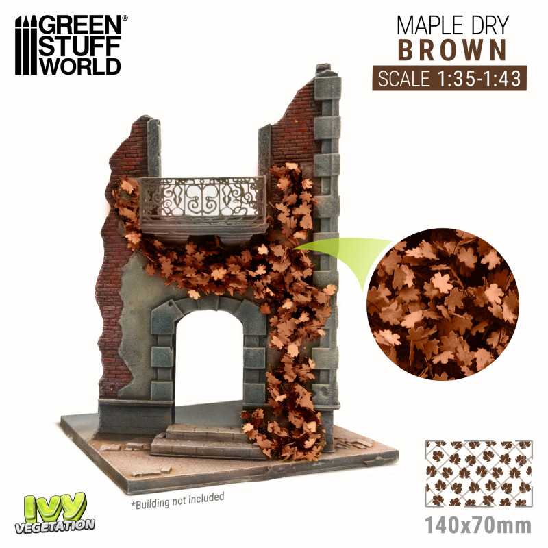 Green Stuff World: Ivy Foliage Vegetation Maple Dry Brown Small | GrognardGamesBatavia