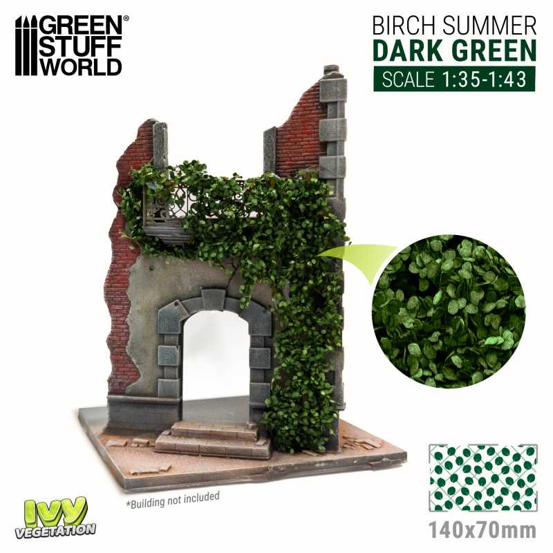 Green Stuff World: Ivy Foliage Vegetation Birch Summer Dark Green Large | GrognardGamesBatavia