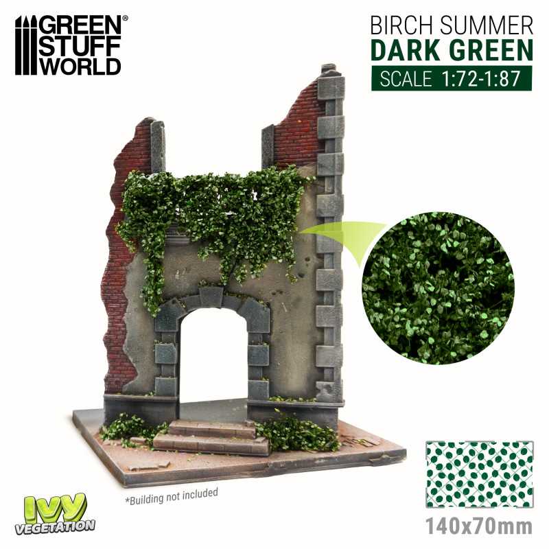 Green Stuff World: Ivy Foliage Vegetation Birch Summer Dark Green Small | GrognardGamesBatavia