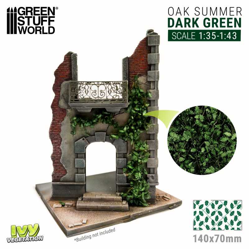 Green Stuff World: Ivy Foliage Vegetation Oak Summer Dark Green Small | GrognardGamesBatavia