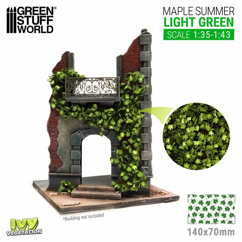 Green Stuff World: Ivy Foliage Vegetation Maple Summer Light Green Large | GrognardGamesBatavia