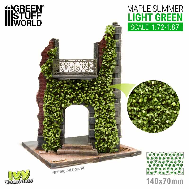 Green Stuff World: Ivy Foliage Vegetation Maple Summer Light Green Small | GrognardGamesBatavia