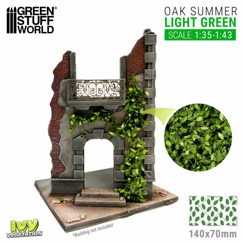 Green Stuff World: Ivy Foliage Vegetation Oak Summer Light Green Large | GrognardGamesBatavia