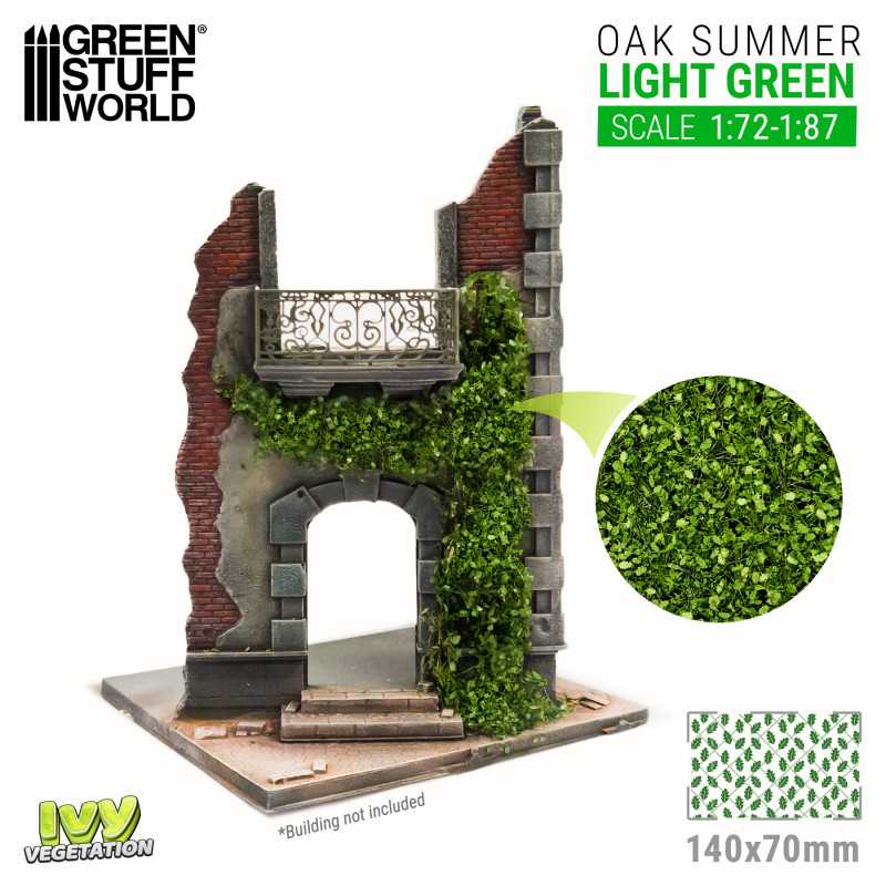 Green Stuff World: Ivy Foliage Vegetation Oak Summer Light Green Small | GrognardGamesBatavia