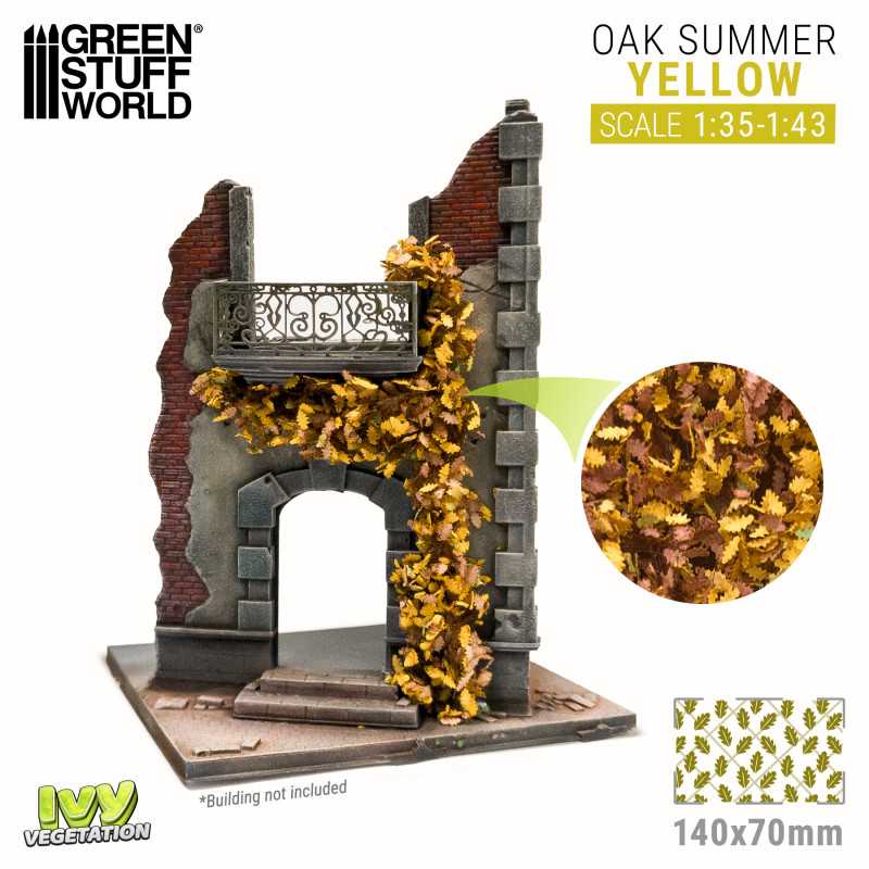 Green Stuff World: Ivy Foliage Vegetation Oak Autumn Yellow Small | GrognardGamesBatavia