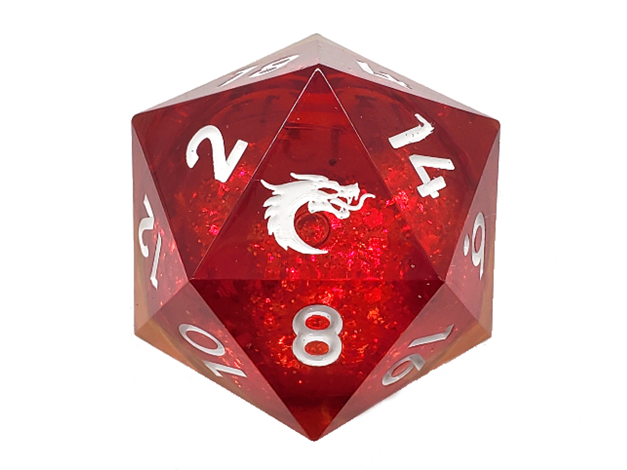 Old School Sharp Edged 35mm D20: Liquid Infused - Sunrise Fury | GrognardGamesBatavia