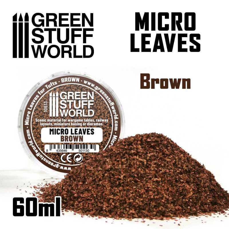 Green Stuff World: Micro Leaves - Brown | GrognardGamesBatavia