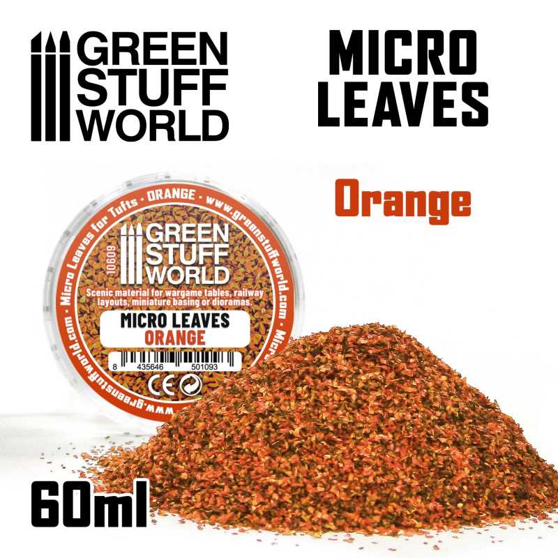 Green Stuff World: Micro Leaves - Orange Mix | GrognardGamesBatavia