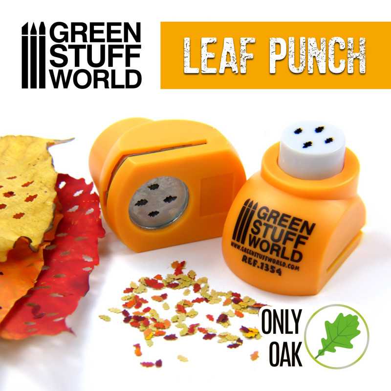 Green Stuff World: Miniature Leaf Punch Only Oak ORANGE | GrognardGamesBatavia