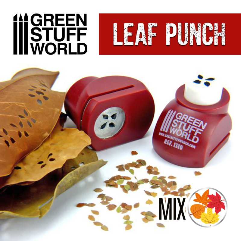 Green Stuff World: Miniature Leaf Punch RED | GrognardGamesBatavia