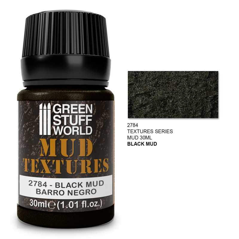 Green Stuff World: Mud Textures - Black 30mL | GrognardGamesBatavia