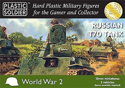 Plastic Soldier 15mm Russian T70 Tank | GrognardGamesBatavia