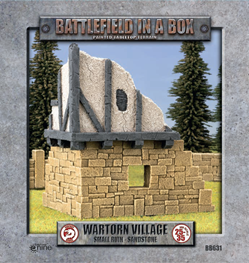 BB631 Wartorn Village - Small Ruin - Sandstone | GrognardGamesBatavia