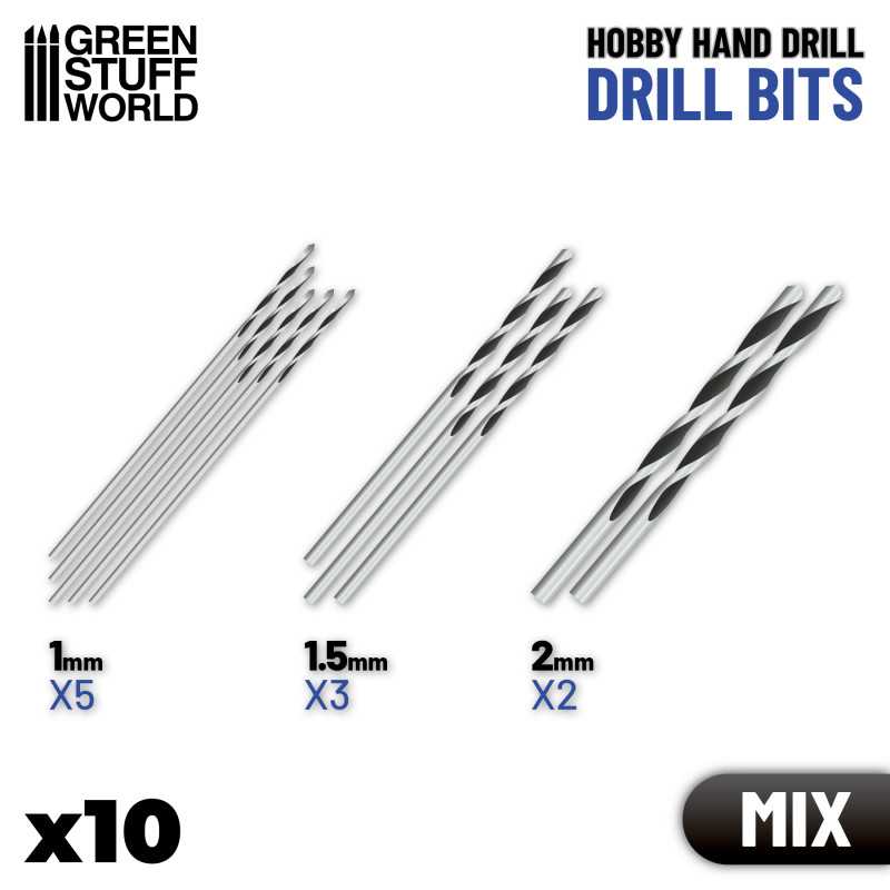 Green Stuff World: Set of 10 drill bits | GrognardGamesBatavia