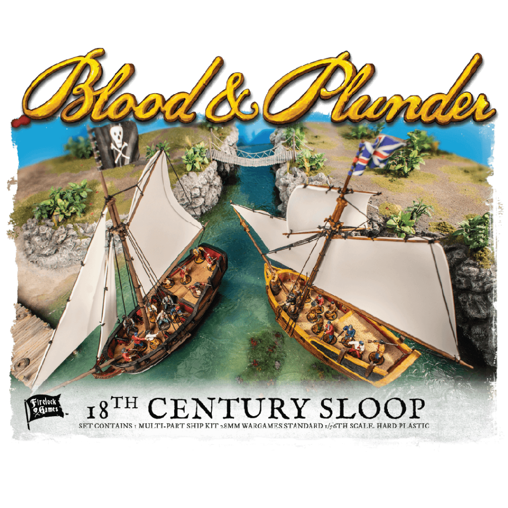 BLOOD & PLUNDER: 18th Century Sloop Kit | GrognardGamesBatavia