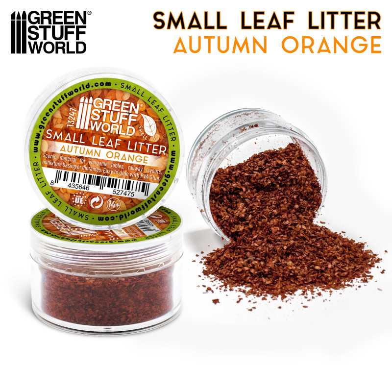 Green Stuff World: Small Leaf Litter - Autumn Orange | GrognardGamesBatavia