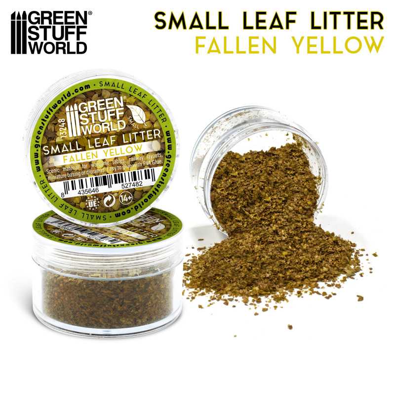 Green Stuff World: Small Leaf Litter - Fallen Yellow | GrognardGamesBatavia