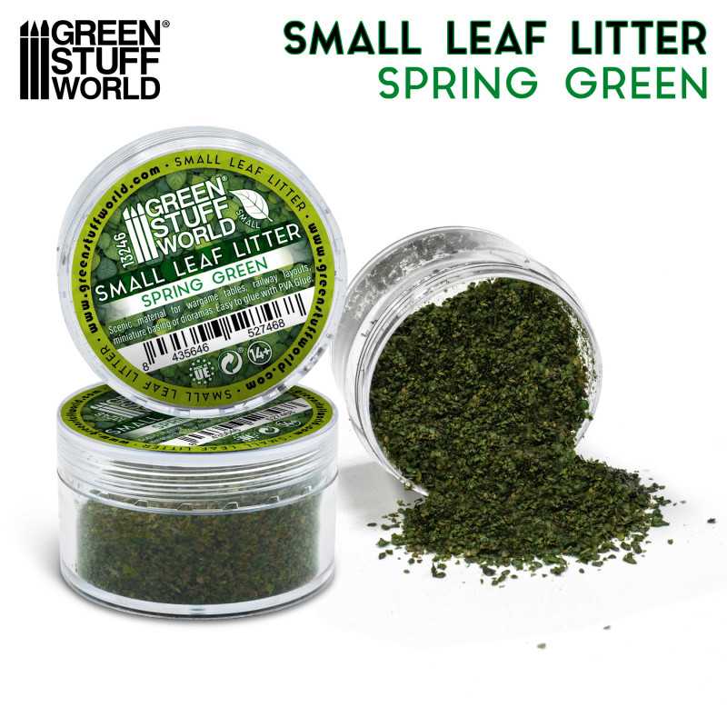 Green Stuff World: Small Leaf Litter - Spring Green | GrognardGamesBatavia