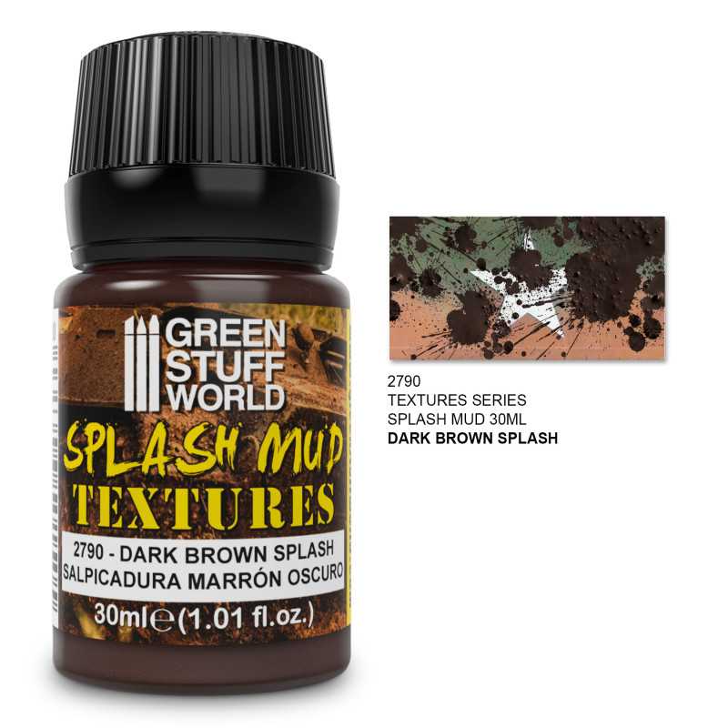 Green Stuff World: Splash Mud Textures - Dark Brown 30mL | GrognardGamesBatavia