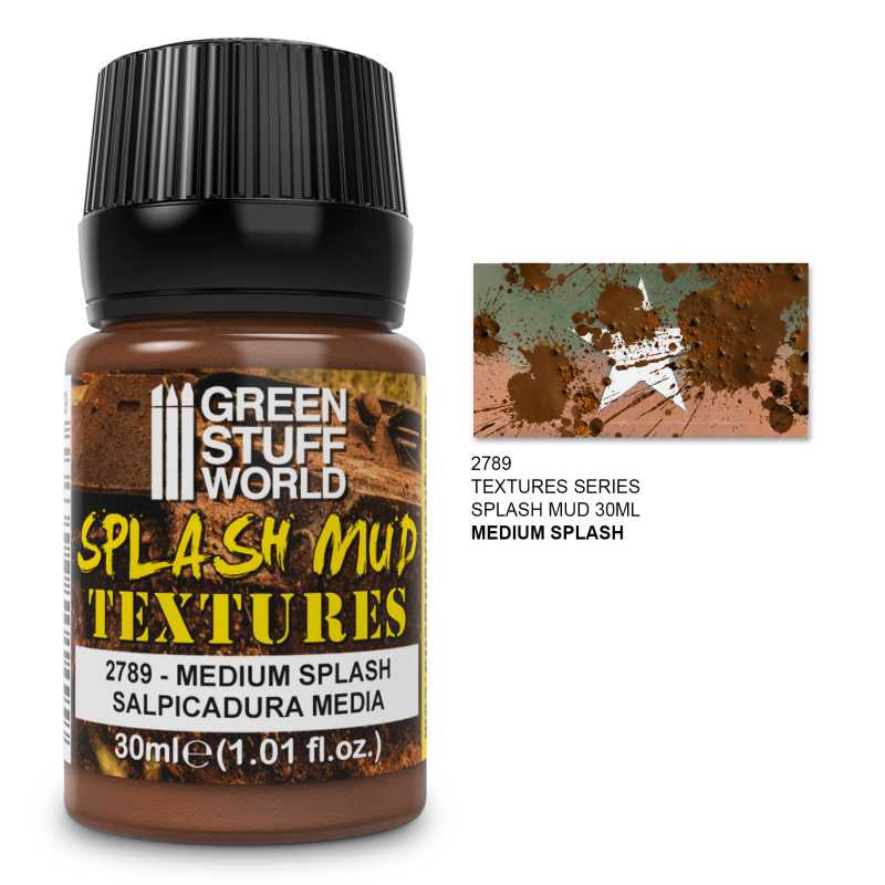 Green Stuff World: Splash Mud Textures - Medium Brown 30mL | GrognardGamesBatavia