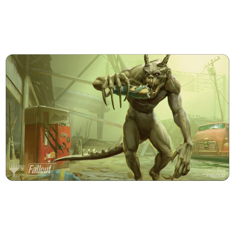 SCROUNGING DEATHCLAW FALLOUT PLAYMAT - MAGIC: THE GATHERING | GrognardGamesBatavia