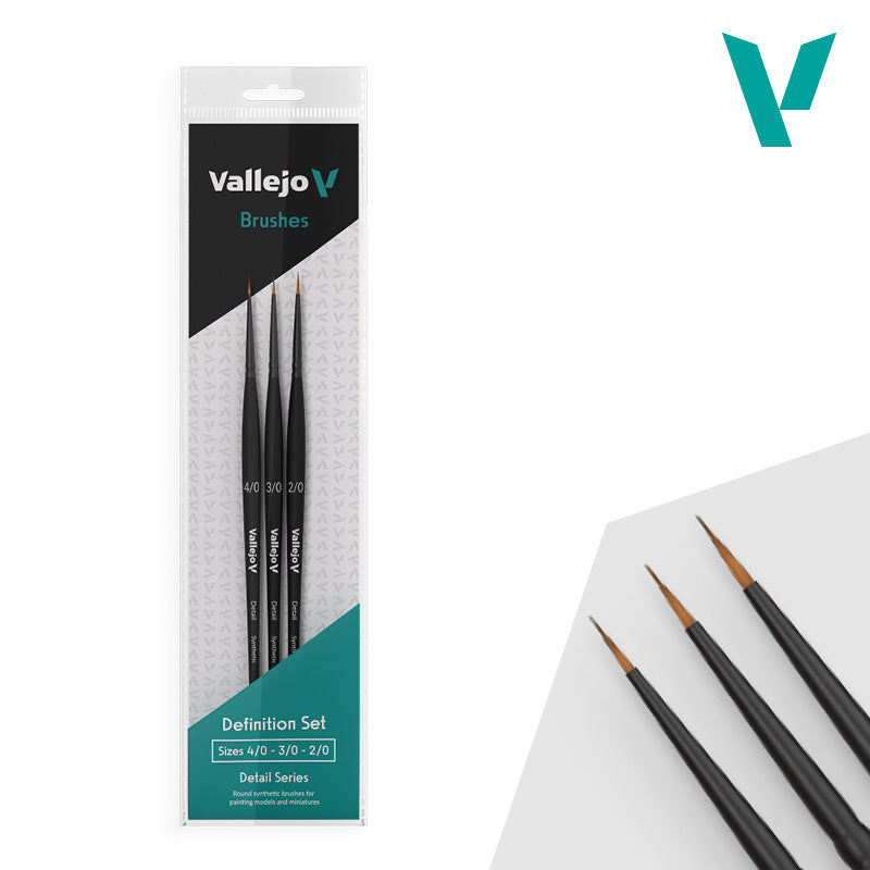 Vallejo Detail Series Definition Set Brushes | GrognardGamesBatavia