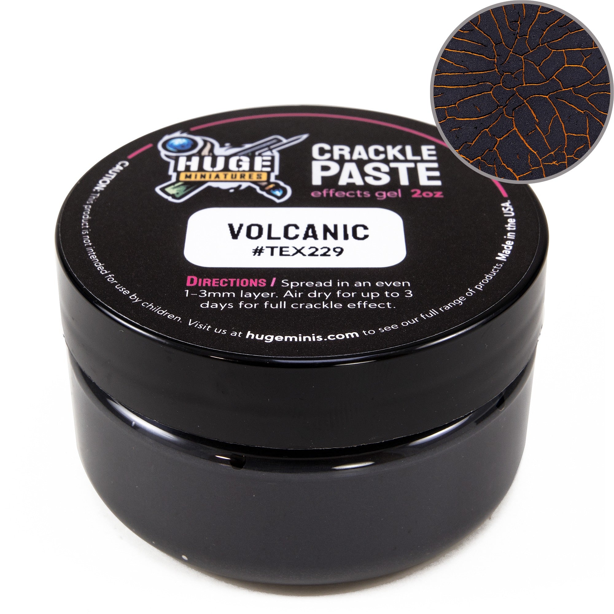 Huge Miniatures Crackle Paste Volcanic | GrognardGamesBatavia