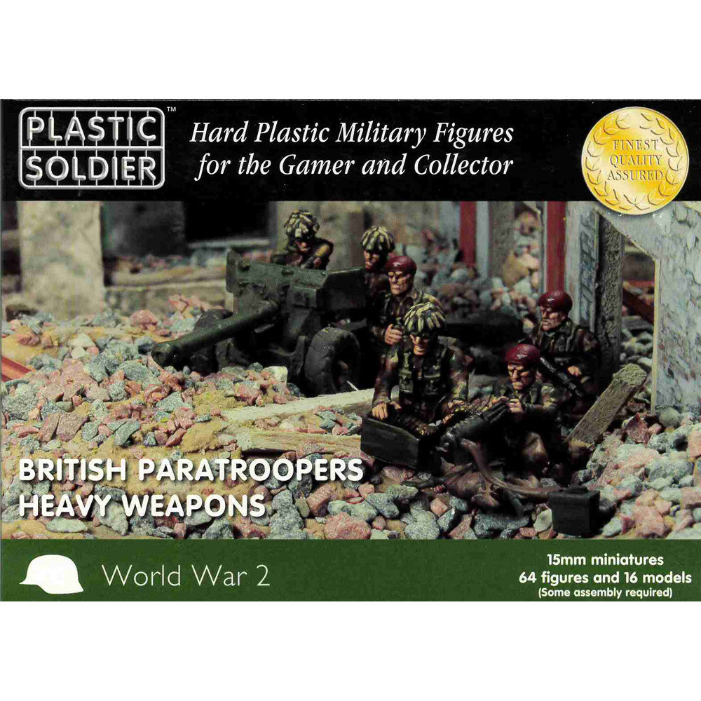 Plastic Soldier 15mm Scale WW2: British Paratroopers Heavy Weapons | GrognardGamesBatavia