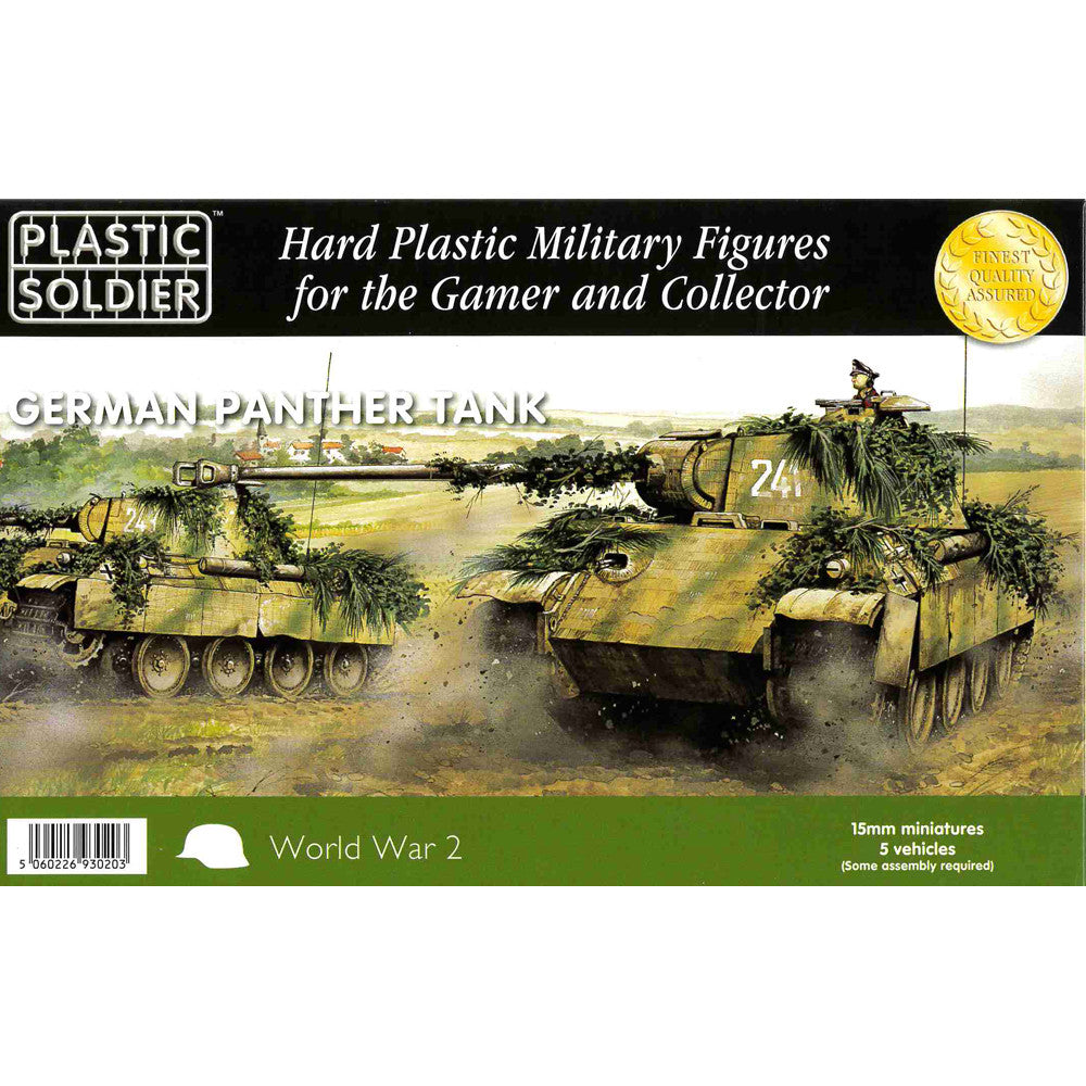 Plastic Soldier 15mm Scale WW2: German Panther Tank | GrognardGamesBatavia