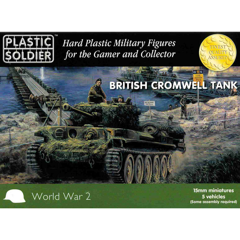 Plastic Soldier 15mm Scale WW2: Scale WW2 Bristish Cromwell Tank | GrognardGamesBatavia