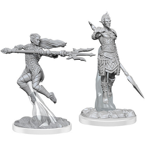 WizKids 90613 Dungeons & Dragons Nolzur's Marvelous Unpainted Miniatures W20 Sea Elf Fighters | GrognardGamesBatavia