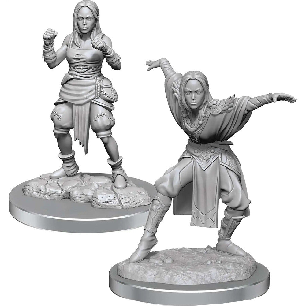 Pathfinder Battles Deep Cuts Unpainted Minis: W21 Female Half-Elf Monk | GrognardGamesBatavia