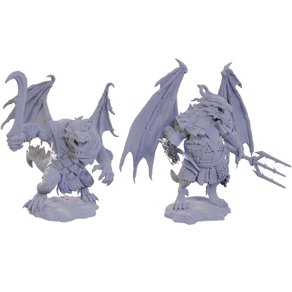 D&D Nolzur's Marvelous Unpainted Minis: W22 Draconian Mage & Foot Soldier | GrognardGamesBatavia