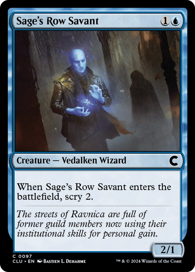 Sage's Row Savant [Ravnica: Clue Edition] | GrognardGamesBatavia