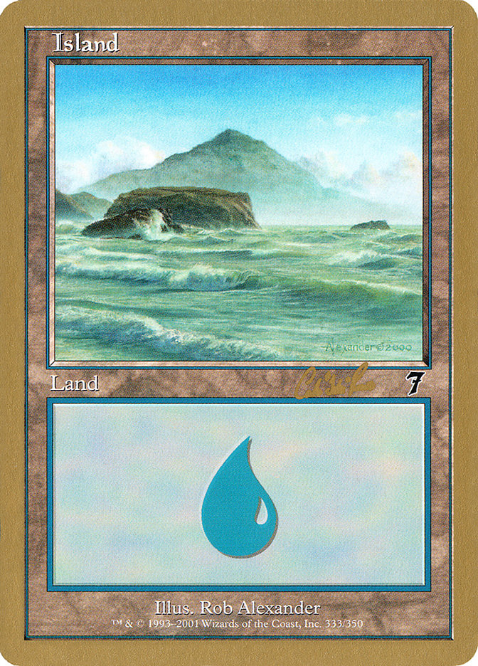 Island (cr333) (Carlos Romao) [World Championship Decks 2002] | GrognardGamesBatavia