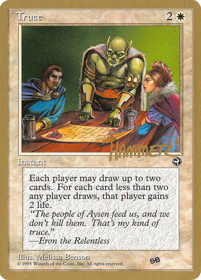 Truce (Shawn "Hammer" Regnier) (SB) [Pro Tour Collector Set] | GrognardGamesBatavia