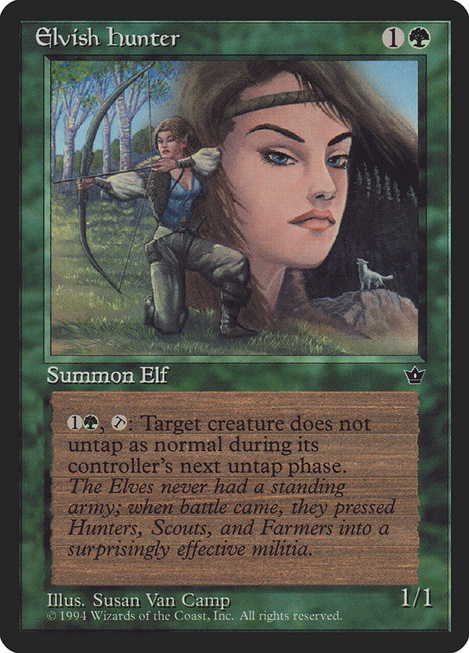 Elvish Hunter (Susan Van Camp) [Fallen Empires] | GrognardGamesBatavia