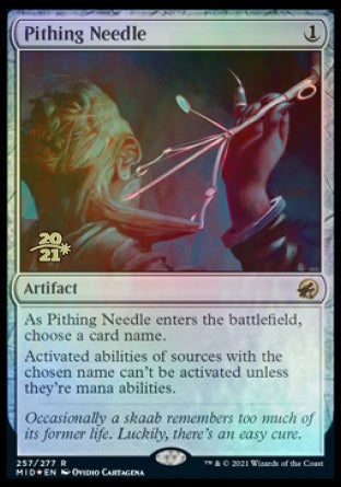 Pithing Needle [Innistrad: Midnight Hunt Prerelease Promos] | GrognardGamesBatavia