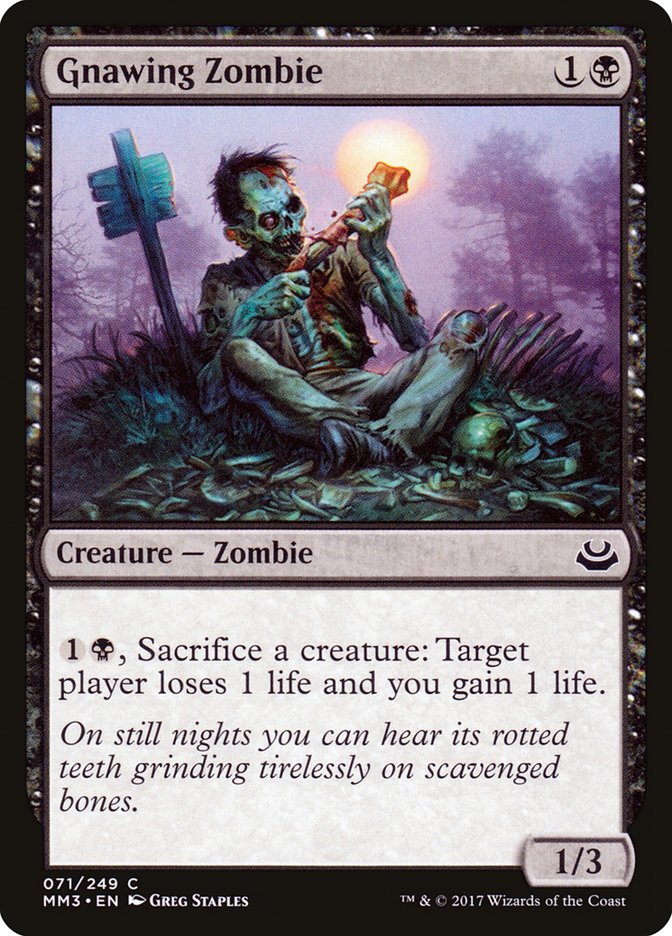 Gnawing Zombie [Modern Masters 2017] | GrognardGamesBatavia