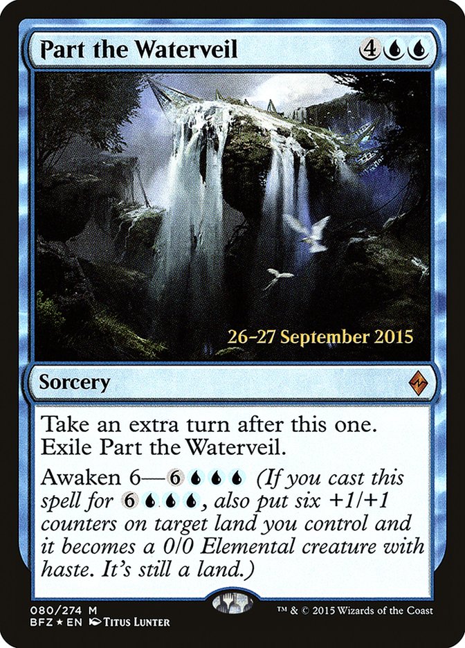 Part the Waterveil [Battle for Zendikar Prerelease Promos] | GrognardGamesBatavia